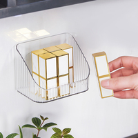 Étagère de rangement rectangulaire transparente en PET pour cosmétiques, accessoires de bureau et salle de bain, capacité 3,6 L, modèle 2025