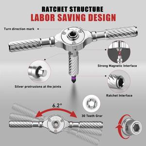 New OEM Steel 66-in-1 Ratchet <b>Screwdriver</b> <b>Set</b> with Magnetic Tip Industrial Grade Multi-functional Household Tool with S2 <b>Bits</b> - Product Image 4