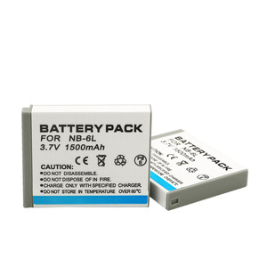 แบตเตอรี่กล้อง NB-6L 1500mAh สำหรับ Canon PowerShot SX530 SX710 ได้รับการรับรองมาตรฐาน CE RoHS ขายส่งจำนวนมาก เกรด Tier 1 เซลล์เต็ม - Product Image 2