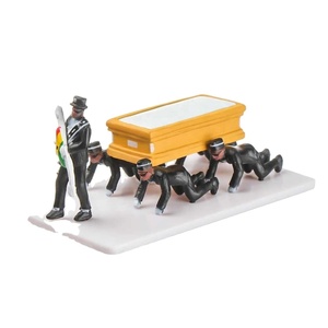1 Set de Accesorios de Alta Simulación para Juguetes, Kit Funerario, Figura de Hombre Negro Bailando en Ataúd a Escala, Modelo Divertido para Cosplay de Danza de Ghana - Product Image 2