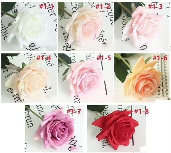 Testa di fiore da 8 cm#1 Rosa Rosso