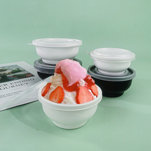 Vòng nhựa súp Bát 130 - 350ml dùng một lần ăn trưa hộp có nắp đậy takeout container hộp nhỏ món tráng miệng nướng bánh - Product Image 1