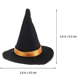 Accesorios <span class=keywords><strong>de</strong></span> fiesta <span class=keywords><strong>de</strong></span> Halloween calabaza araña <span class=keywords><strong>bruja</strong></span> Mini <span class=keywords><strong>sombrero</strong></span> diadema <span class=keywords><strong>pelo</strong></span> Mini fieltro <span class=keywords><strong>bruja</strong></span> sombreros para muñecas elfo - Product Image 4