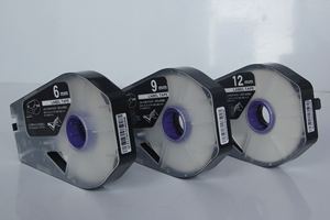 Etiquetas Adhesivas para Impresora <span class=keywords><strong>Canon</strong></span> C-210E C-210T - Rollo de Etiquetas Autoadhesivas de 6, 9 y 12 mm, Etiquetas Amarillas - Product Image 5