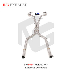 Sistema de Escape Catback con Válvula de Silenciador de Acero Inoxidable 304 ING para <span class=keywords><strong>BMW</strong></span> <span class=keywords><strong>550i</strong></span> F10 N63 V8 4.4T 2011+ - Product Image 6