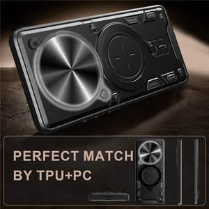 CD Sliding Window Magnetic Bracket Stand TPU PC <b>Phone</b> Case For Nothing <b>Phone</b> 3A Pro - Product Image 4