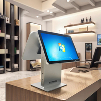 Terminal de point de vente Android/Windows 15,6 pouces avec écran tactile tout-en-un, tablette de restaurant avec imprimante 80 mm, modèle S15, garantie 1 an