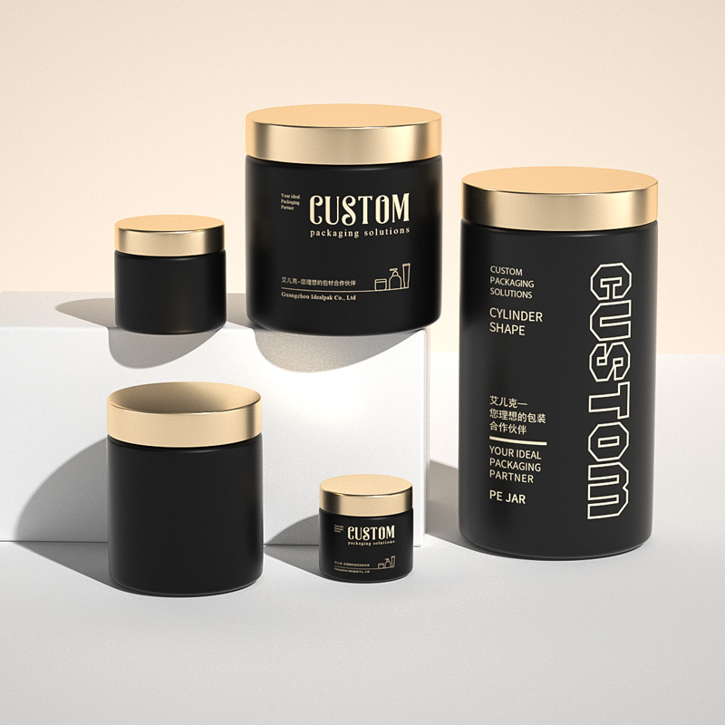 plastic jar with metal lid