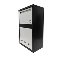 Boîte aux lettres de sécurité extérieure autoportante en acier inoxydable, étanche, durable, antivol, pour la livraison de colis