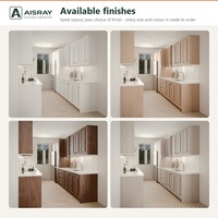 Meuble de cuisine classique sur mesure, portes stratifiées, conception modulaire, aménagement en îlot central et rangement par tiroirs, structure en panneaux mélaminés