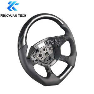 Volant de voiture en fibre de carbone forgée pour <span class=keywords><strong>Ford</strong></span> Kuga Mk3 Mk2 Focus <span class=keywords><strong>Fiesta</strong></span> Mk7 <span class=keywords><strong>St</strong></span> Everest Mondeo Mk5 rs Ranger Mustang - Product Image 3