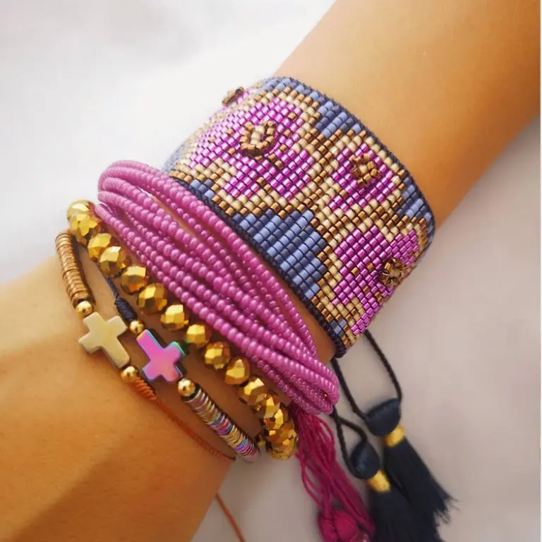Color eyes miyuki bracelet hand-woven beads jewelry factory direct wholesale and retail
