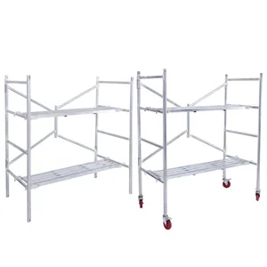 Andamio plegable de acero STK400, estructura de Metal, portátil, móvil, móvil, metálico, 1,5, 2 y 3mm de grosor