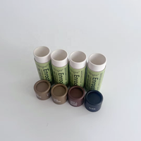 Conception personnalisée Bâton déodorant biodégradable Tubes en papier cylindre Boîte en carton Tube en papier d'emballage de luxe pour baume à lèvres push up