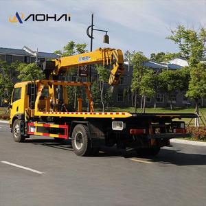 Nouveau camion de dépannage FAW 4X2 15 tonnes avec grue à flèche articulée hydraulique, plateau roulant, chargeur de remorquage, moteur et pompe 220 CV - Product Image 4