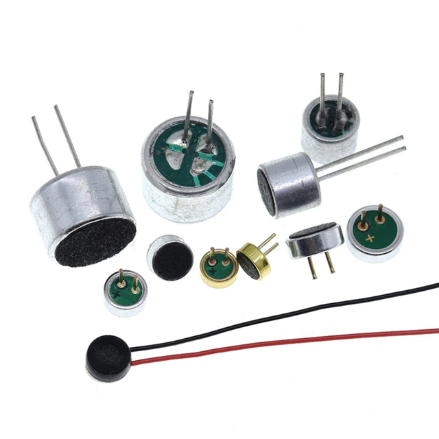 10 PCS/LOT 9x7mm 9767 6x5mm 6050 6x2.2mm 6022 4.5x2.2mm 4522 4x1.5mm 4015 Microphone Electret Microphone with 2 pin pick-up