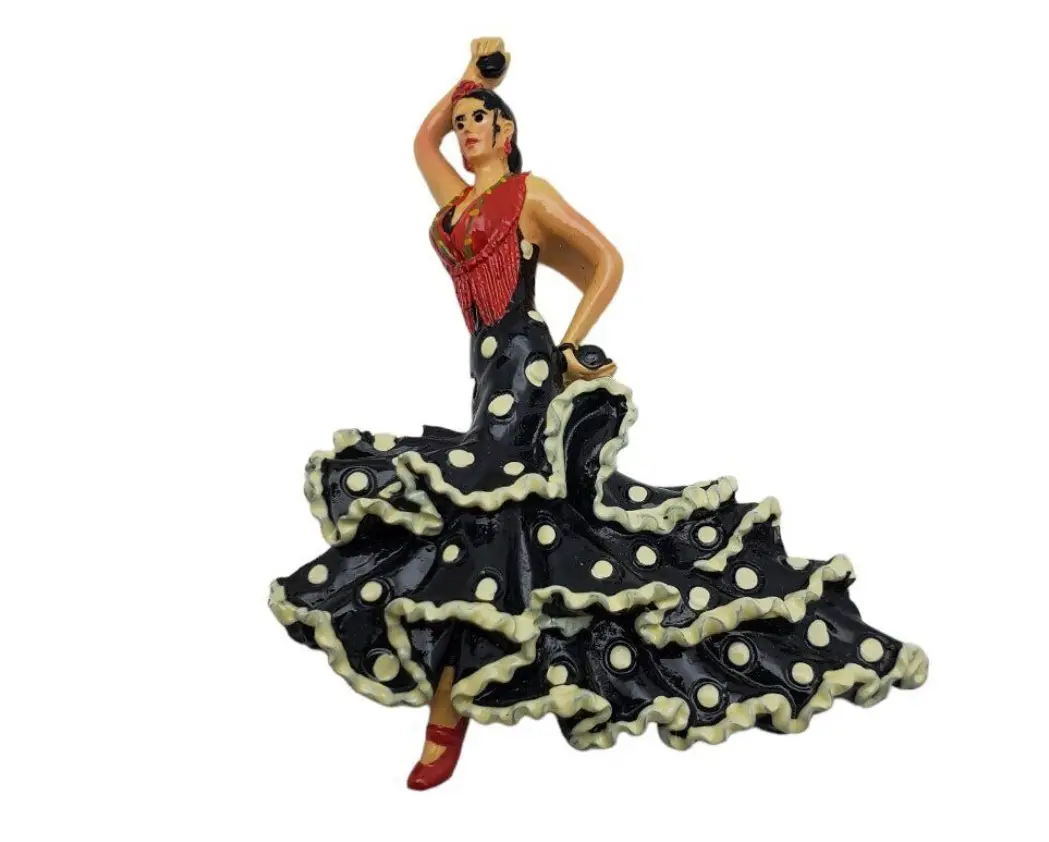 Polyresin/Hars Koelkastmagneet Polyresin Souvenir Flamenco Danser Spanje Koelkast Koelkastmagneet Toeristisch Souvenir Reisgeschenk