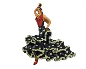 Polyresin/reçine buzdolabı mıknatısı polyresin hatıra flamenko dansçı İspanya buzdolabı buzdolabı mıknatısı turistik hediyelik eşya seyahat hediyesi