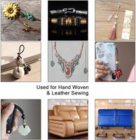 Tali Makrame Paracord Berlapis Lilin, Daya Tahan Tinggi, untuk Menjahit Kulit, Tas, Merangkai, Penjilidan Buku, Kerajinan Tenun DIY