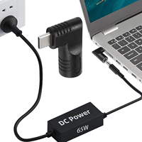 Adaptateur de charge rapide en gros PD 65W Type C vers DC, connecteurs convertisseurs 7909 7406 6330 5525 5510 pour ordinateur portable PC