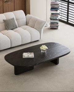 Mesa de Centro Clásica de Madera Maciza para el Hogar, Mesa de Centro de Madera para Apartamento - Product Image 1