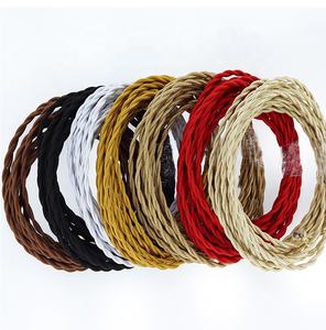 สายป่านแนวย้อนยุค<span class=keywords><strong>2</strong></span>แกนหรือ<span class=keywords><strong>3</strong></span>แกนสายไฟฟ้าสายเคเบิลจี้โบราณแบบ DIY - Product Image 5