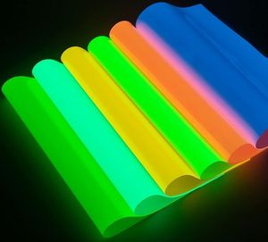 Heat Transfer <strong>Vinyl</strong>,Glow in the Dark Iron on <strong>Vinyl</strong> HTV Bundle Luminous <strong>Fluorescent</strong> <strong>Color</strong> for Shirts(Glow in Dark) - Product Image 1