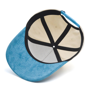 Cappellino da Baseball in Puro Cotone con Ricamo 3D a Due Tonalità Logo Ricamato Personalizzato Cappello Aderente in Camoscio - Product Image 2