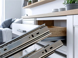 Rail à roulement à billes de 36mm avec extension complète silencieuse à montage latéral détachable pour les grossistes de quincaillerie de meubles de cuisine - Product Image 6