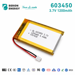Batterie LiPo au lithium polymère rechargeable 603450 3,7 V 1200 mAh, fournie par l'usine, avec certifications UN38.3 et UL1642, pour pèse-personne intelligent et analyseur de graisse corporelle - Product Image 1