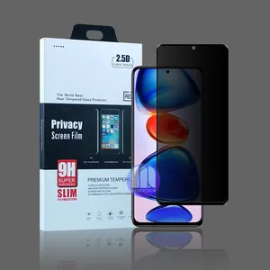 6a redmi protetor de privacidade Suppliers-Xiaomi redmi nota 11, 10, 9, 8 pro max privacidade vidro temperado protetor de tela de celular