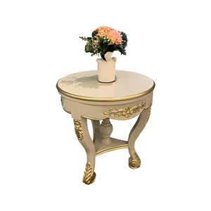 French Solid Wood Small Coffee <strong>Table</strong> Living Room European Style Warm Gray <strong>Telephone</strong> <strong>Table</strong> - Product Image 5