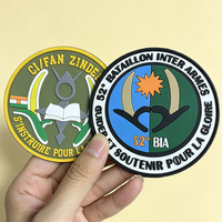 Écusson personnalisé en PVC souple 3D, étiquette en caoutchouc gaufré, patch en silicone, emblème en PVC souple