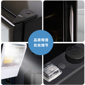 Refroidisseur de boissons de table 52L au design moderne Mini réfrigérateur compact - Product Image 4