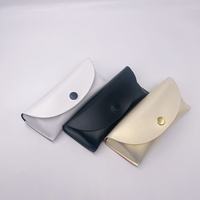 Nouvel étui à lunettes en cuir PU tendance pour femmes et hommes, sac portable pour lunettes, accessoires