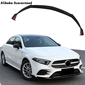 Paraurti anteriore labbro diffusore Splitter nero lucido paraurti anteriore labbro labbro anteriore labbro per Mercedes BenZ A-Class A200 berlina <span class=keywords><strong>2019</strong></span> - Product Image 1