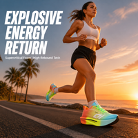 Sepatu Lari Trail Outdoor Pelat Karbon Anti Air Anti Selip Sepatu Olahraga Zapatillas Chaussure Olahraga Sekolah Pria Atletik