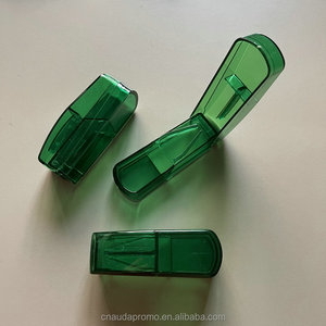 Promotional Gift Custom Logo Portable Plastic Pill Cutter Box Convenient Drug Storage with Customization