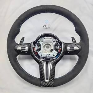 Volante Deportivo YLC para <span class=keywords><strong>BMW</strong></span> con Calefacción y Levas de Cambio, F01 F06 F10 F11 F15 F20 F21 F22 F30 F31 F32 F36, Volante de Fibra de Carbono - Product Image 2
