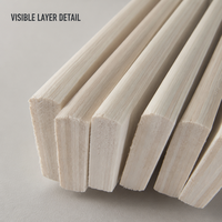 Lattes de lit en bois de remplacement pour cadre de lit, support de matelas, support central, espacement de 3 pouces, tailles Queen et King