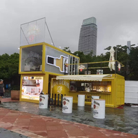 Precio de Fábrica SKYLINE Casa Contenedor Plegable de 20 pies, Edificio de Oficinas Modular Prefabricado de Paquete Plano, Alojamiento Portátil para Trabajadores, Campamento Laboral