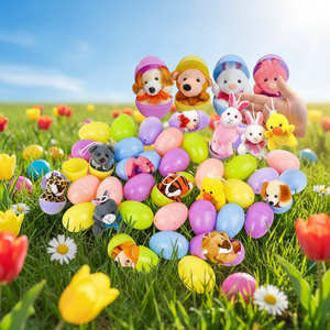 ของเล่นตุ๊กตาสัตว์ขนนุ่มไข่อีสเตอร์แบบไข่เซอร์ไพรส์ข้ามพรมแดน กล่องสุ่มรูปกระต่าย บรรจุของเล่นตุ๊กตาสัตว์ขนนุ่ม - Product Image 4