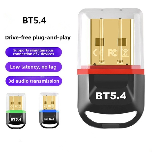 USB Wireless BT 5.4 Dongle Adapters Connectors RTL8761BUE External Receiver Transmitter Adapter for Keyboard Headphone Speaker