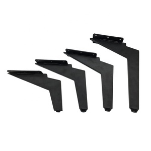 Pies de sofá negro mate de alta calidad, patas de muebles modernos, patas de repuesto de muebles metálicos personalizados, patas de sofá de metal <span class=keywords><strong>arqueadas</strong></span> - Product Image 3