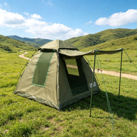 Tente de camping portable divisée 2m x 2m x 1,6m, facile à monter, spacieuse, imperméable, résistante au vent, idéale pour les pique-niques en famille et les loisirs en plein air