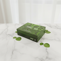 Boîte cadeau de luxe personnalisée en carton rigide avec ouverture à porte, insert en mousse EPE, doublure en éponge - Matériaux recyclés écologiques, finition mate