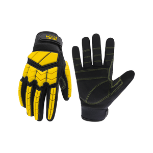 Synthetic Leather Back Four-way Foam <b>Lamination</b>, Tpr Strap Heavy Duty Heat Resistant Industrial Safety Mechanic Gloves - Product Image 1