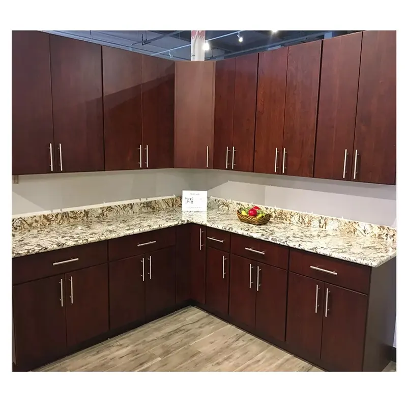 Wood Grain Laminate Kitchen Cabinets