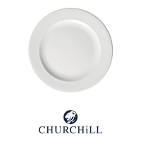 Assiette Plate Profilée Ø 30,2 cm Céramique Blanche Churchill Whvp11