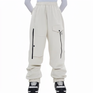 Pantalones de Esquí y Snowboard Impermeables, Resistentes al Viento, Reflectantes y Cálidos, con Cierre de Cordón, Poliéster/Algodón, Unisex - Product Image 1